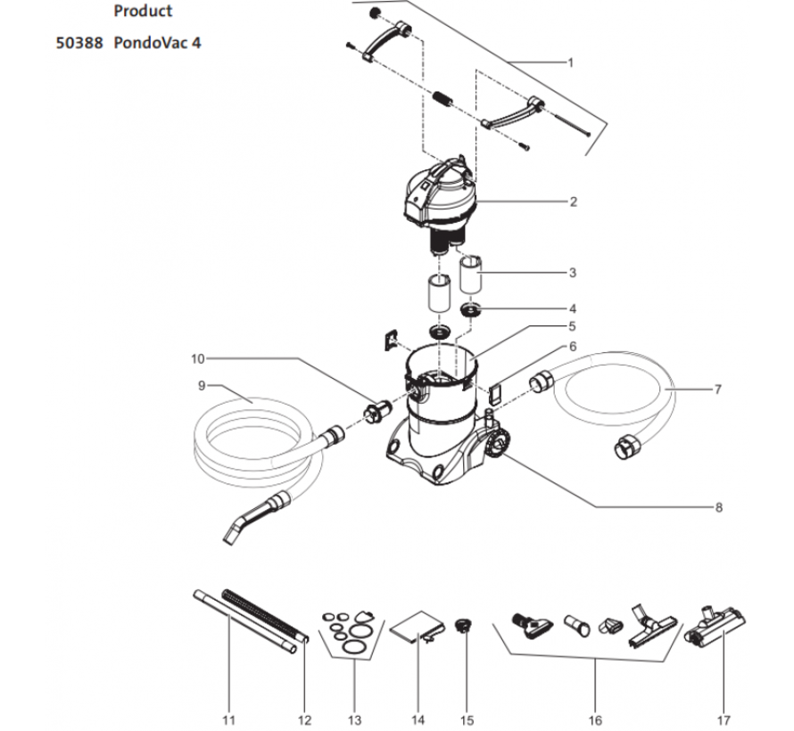 (nr7.) Oase Verv. uitloopslang PondoVac 3/4