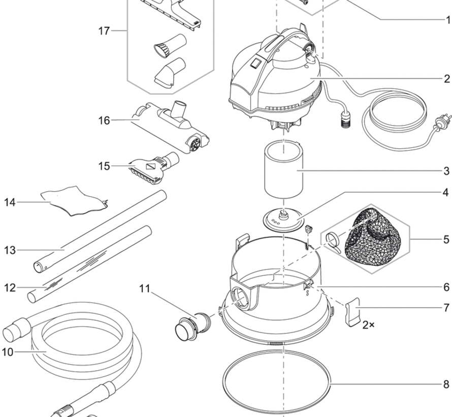 Oase (nr20.) Verv. basis reservoir PondoVac 5