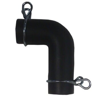 Aansluitset luchtpompen rubber knie 17 x 17 mm