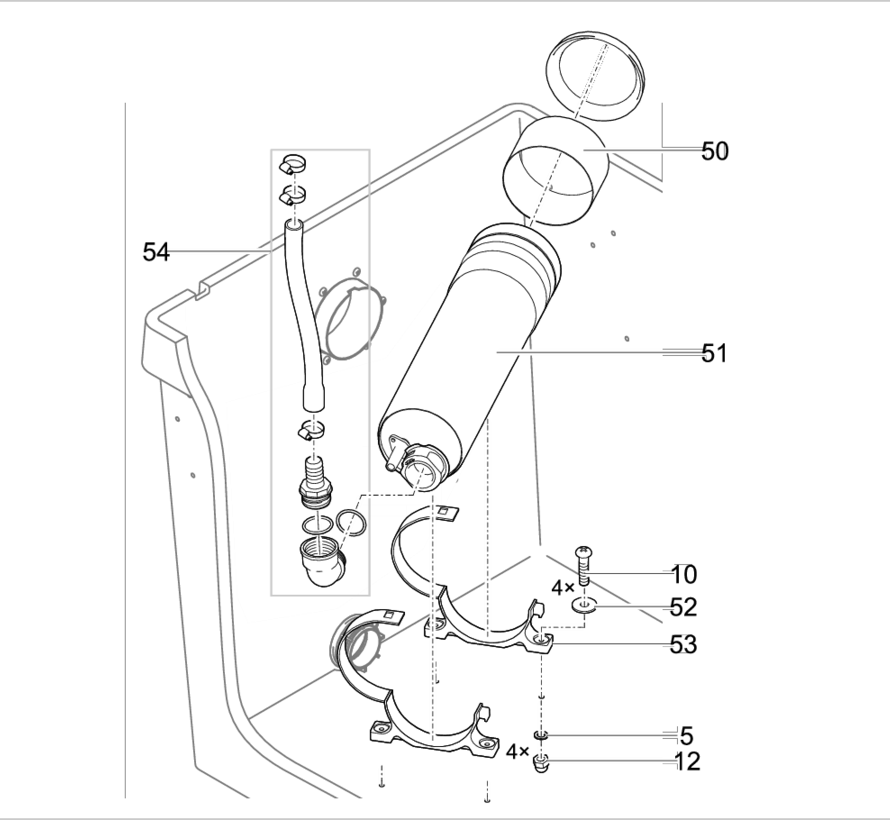 (nr6.) Oase Montageplaat vlottersch. PCP Compact-L