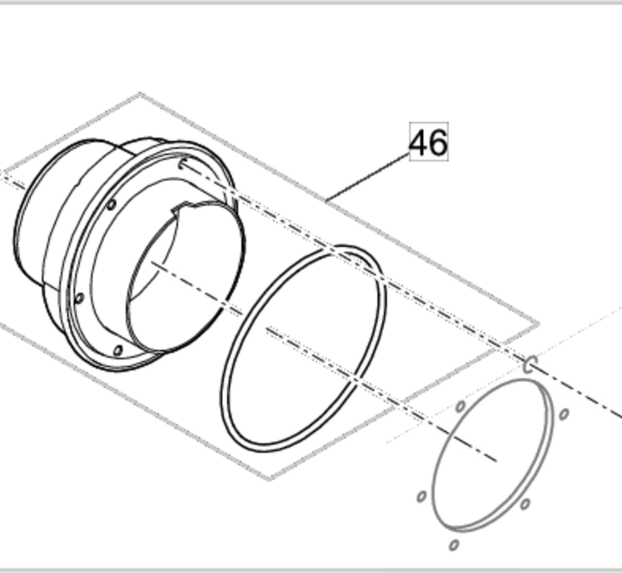 (nr13.) Oase Vervangset BG afsluitdop PCP Compact-L