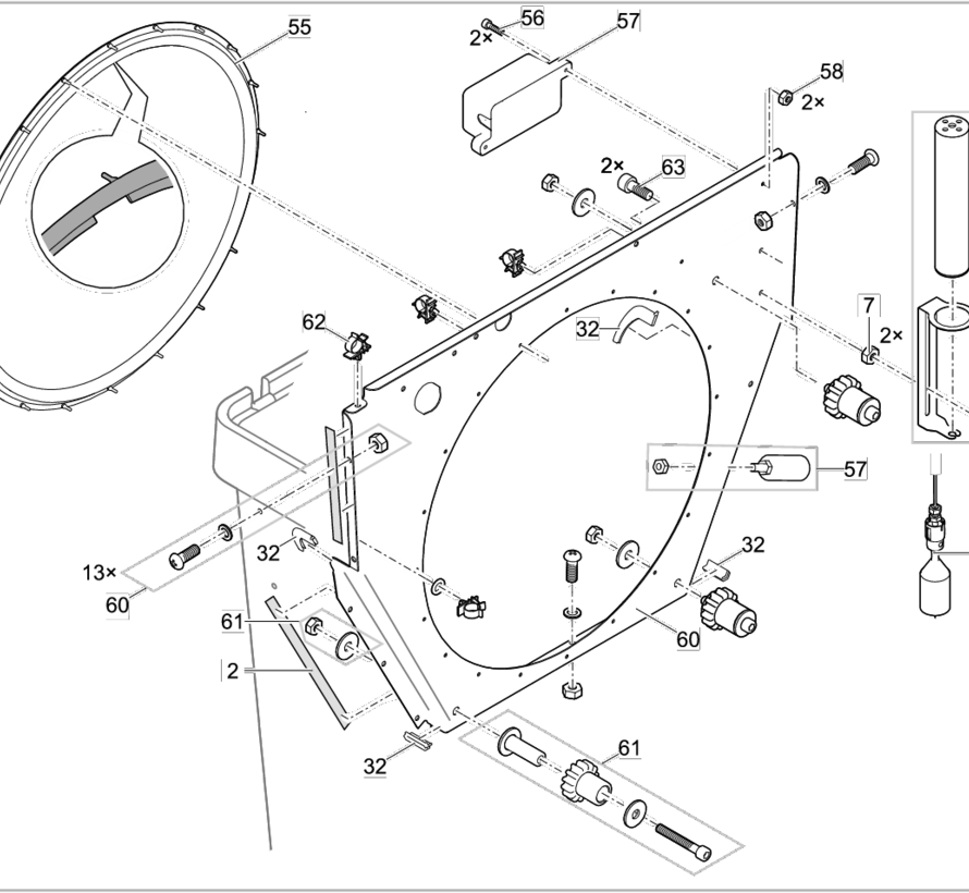 (nr27.) Oase Reserve trommel PCP Compact-L