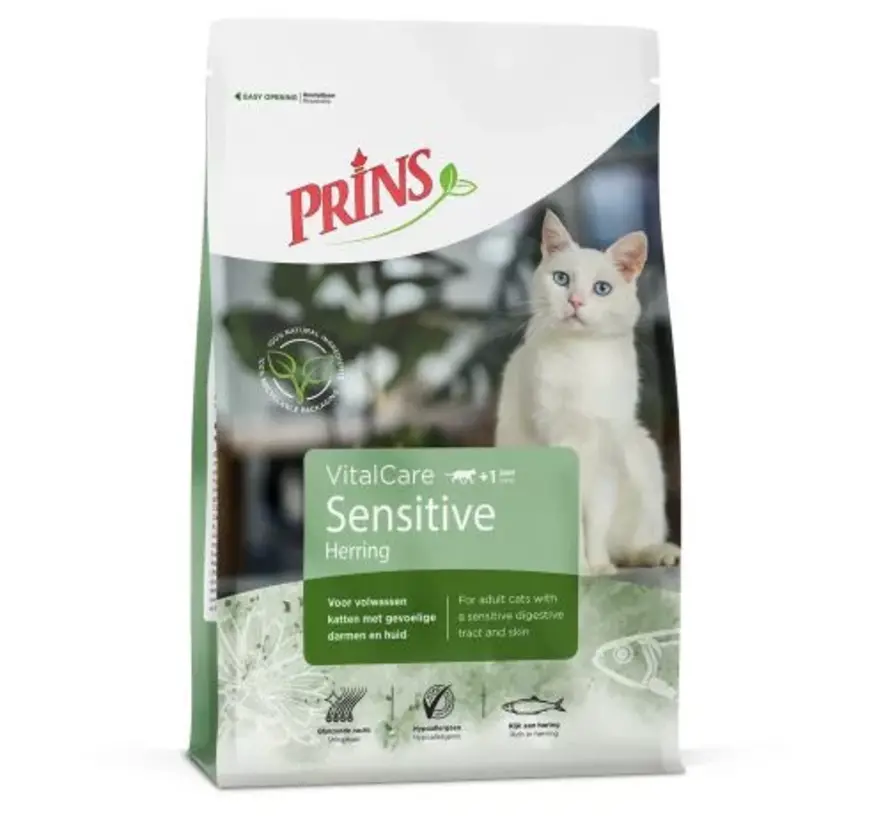Prins VitalCare Sensitive Hypoallergeen Kattenvoer Haring 10kg