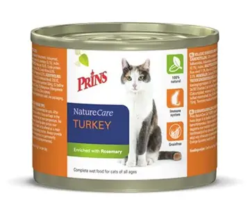 Prins Prins Naturecare Cat 200g Kattenvoer Kalkoen