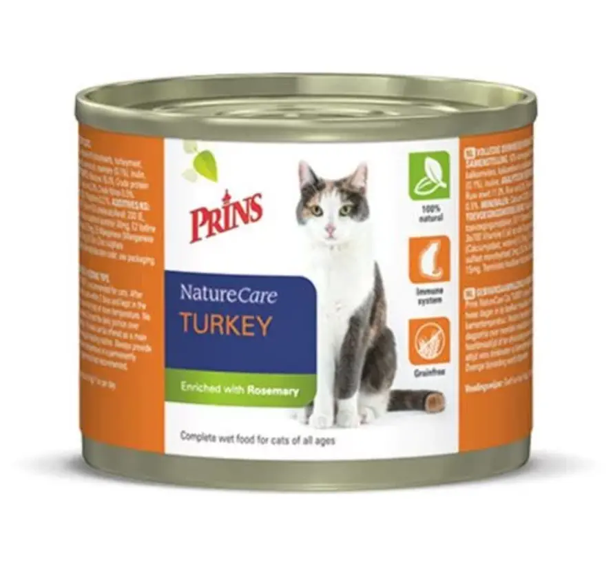Prins Naturecare Cat 200g Kattenvoer Kalkoen