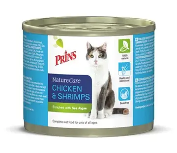 Prins Prins Naturecare Cat 200g  Kattenvoer Kip&Garnaal