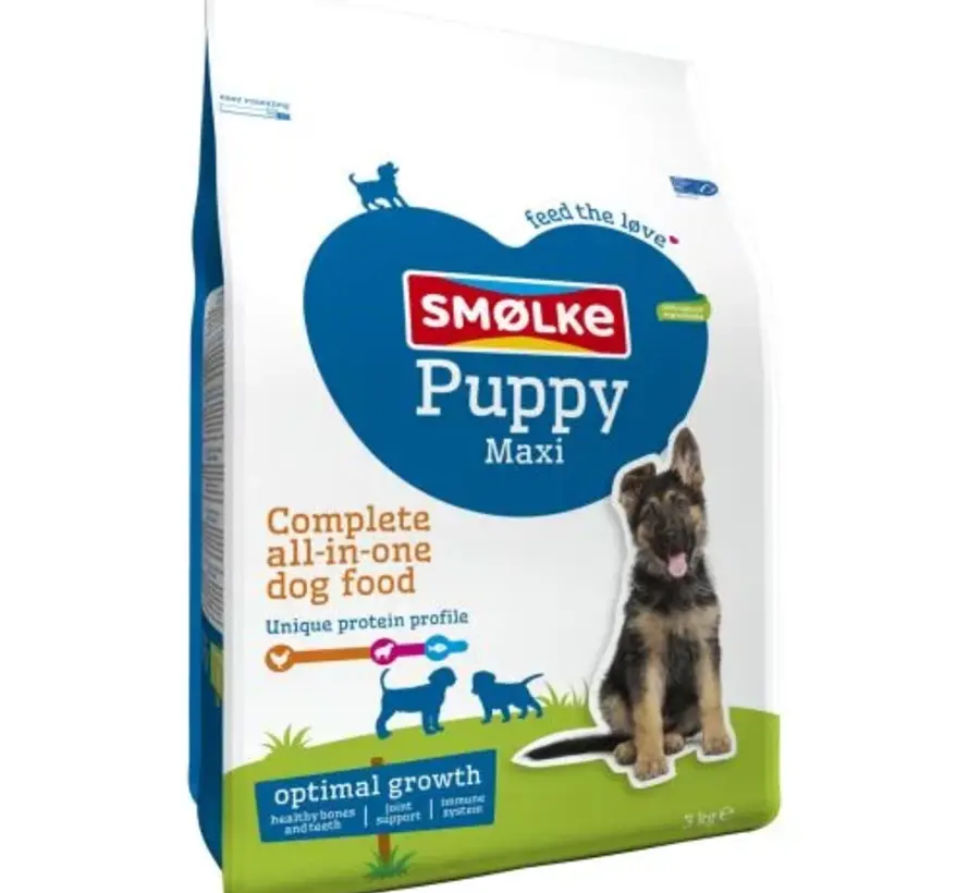 Smølke Puppy Maxi Hondenvoer Kip Lam 3kg
