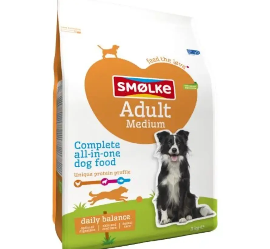 Smølke Adult Medium Hondenvoer Kip Lam 3kg