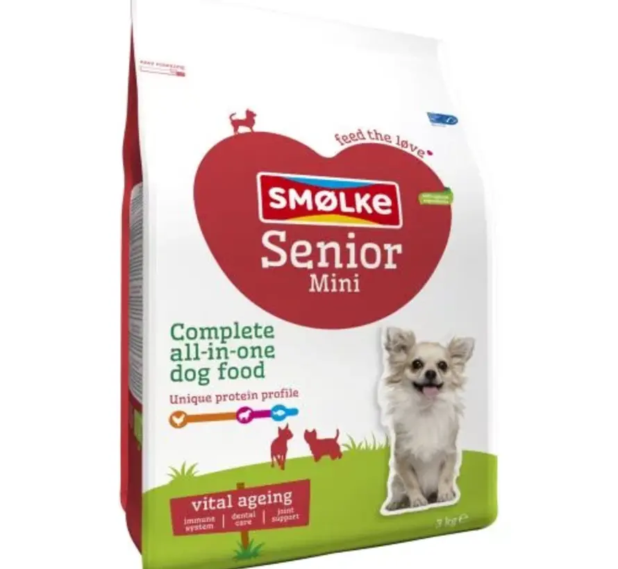 Smølke Senior Mini Hondenvoer Kip Lam 3kg