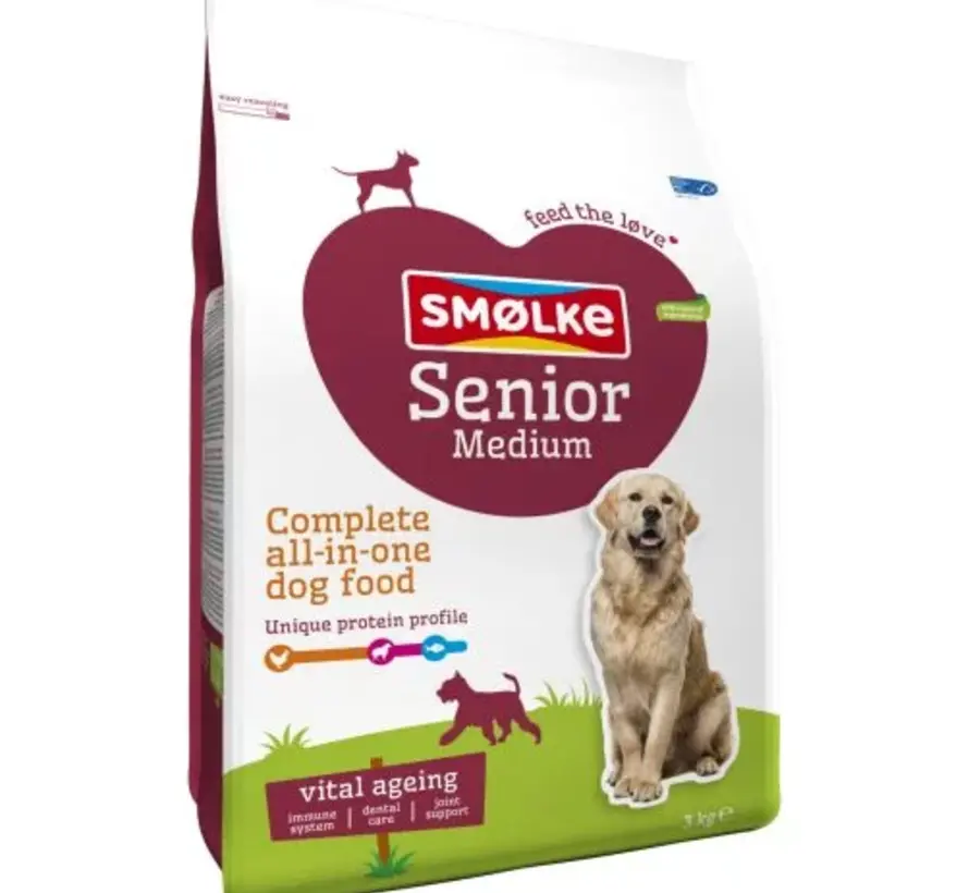 Smølke Senior Medium Hondenvoer Kip Lam 3kg