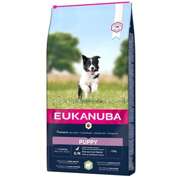 Eukanuba Eukanuba Puppy Small/Medium Lam&Rijst 2,5kg