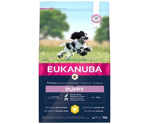 Eukanuba Breed Specific Rottweiler droogvoer - optimaal op het ras afgestemd premium hondenvoer met kip, 2,5 kg