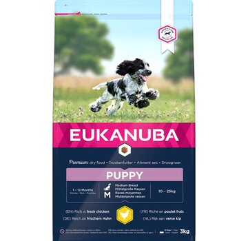 Eukanuba Eukanuba Puppy Medium Kip Hondenvoer 3kg