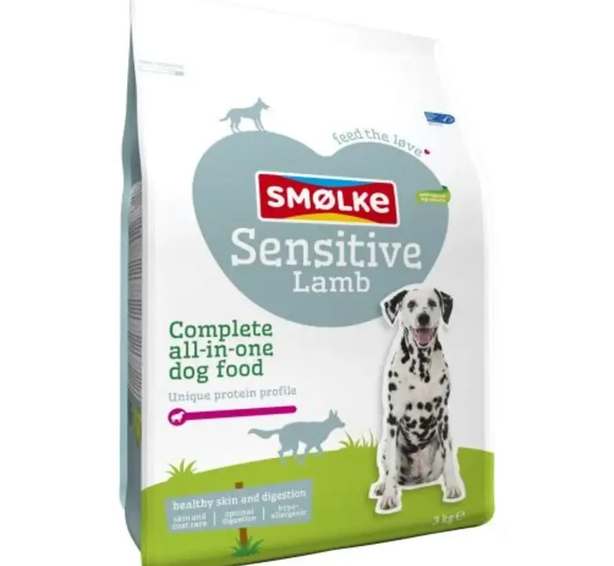 Smølke Sensitive Hondenvoer Lam Rijst Hypoallergeen 3kg
