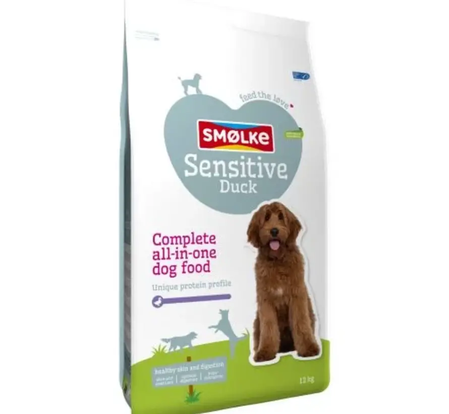 Smølke Sensitive Hondenvoer Eend Hypoallergeen 12kg