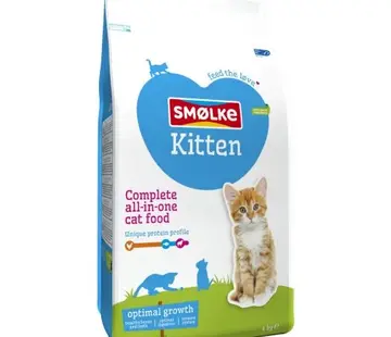 Smølke Smølke Kitten Kattenvoer Kip Vis 4kg