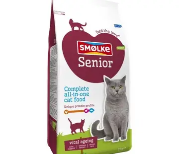 Smølke Smølke Senior Kattenvoer Kip Vis 2kg