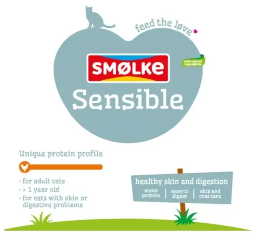Smølke Sensible Kattenvoer Kip 4kg