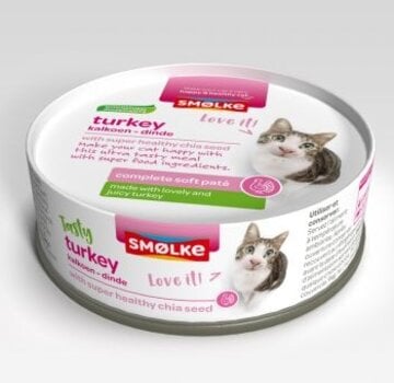 Smølke Soft Paté  Kattenvoer Kalkoen 80g