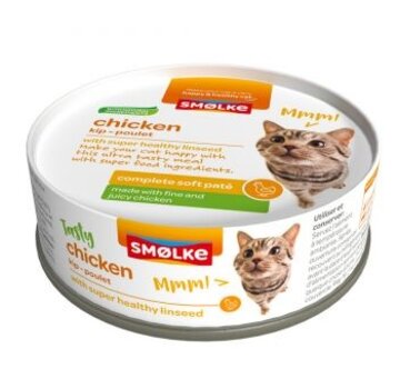 Smølke Smølke Soft Paté Kattenvoer Kip 80g