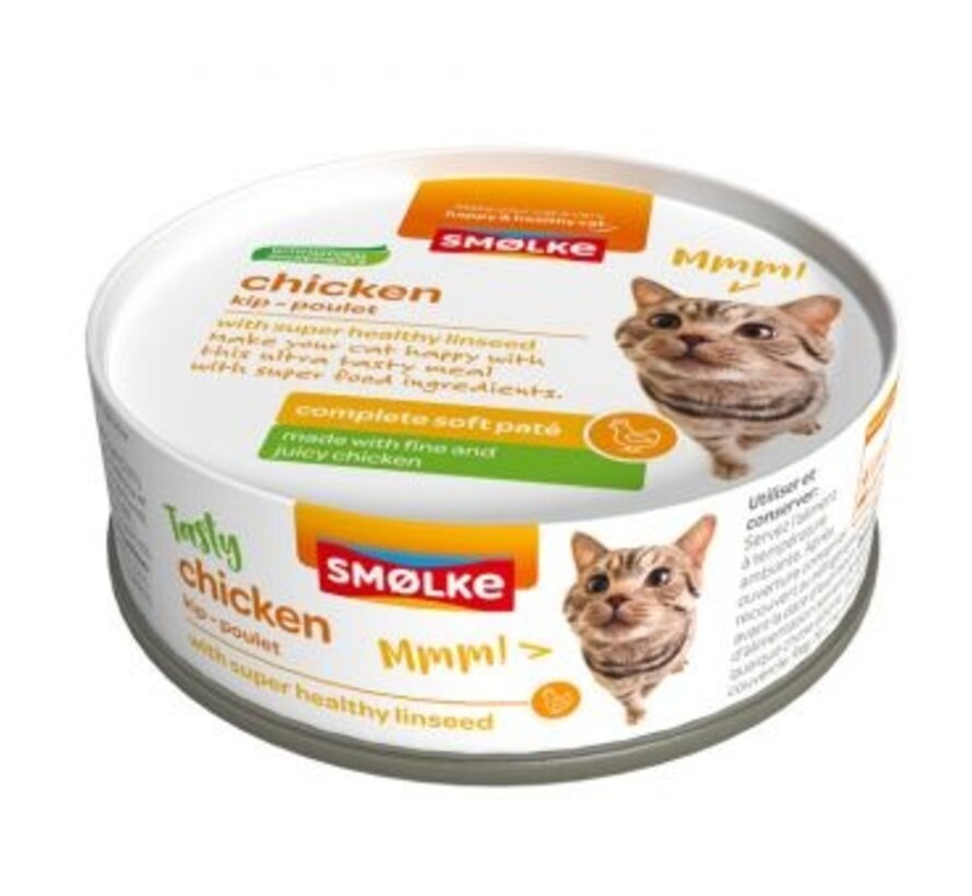 Smølke Soft Paté Kattenvoer Kip 80g