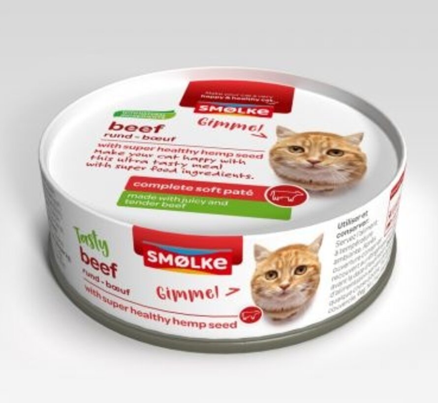 Smølke Soft Paté Kattenvoer Rund 80g