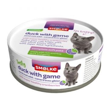 Smølke Smølke Soft Paté Kattenvoer Eend Wild 80g