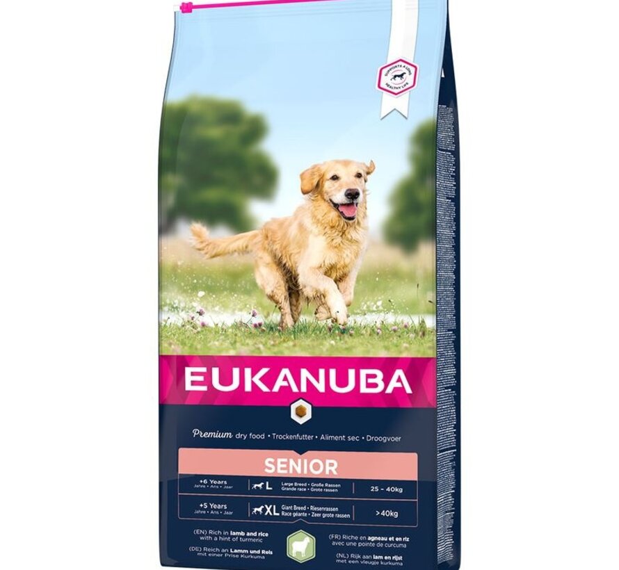 Eukanuba Senior Large Lam&Rijst Hondenvoer 2,5kg