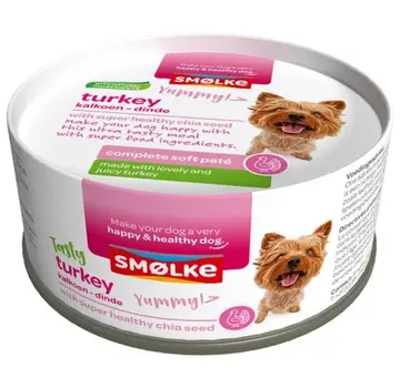 Smølke Smølke Complete Soft Paté Hondenvoer Kalkoen 125g