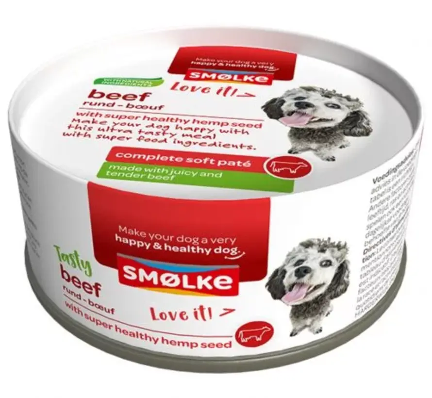 Smølke Complete Soft Paté Hondenvoer Rund 125g