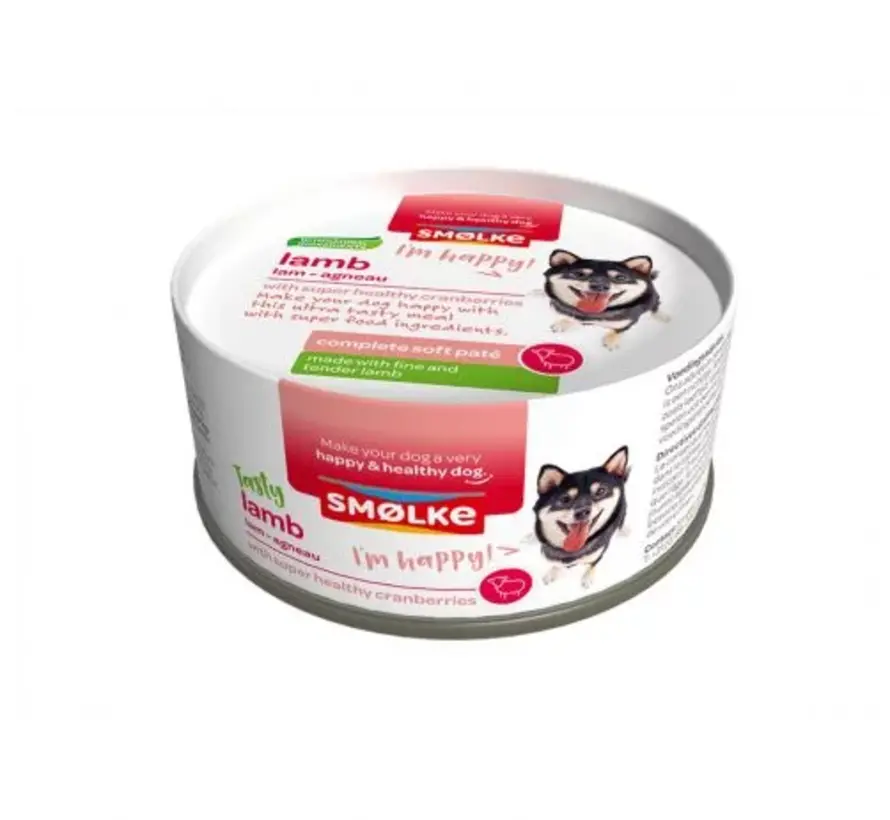 Smølke Complete Soft Paté Hondenvoer Lam 125g