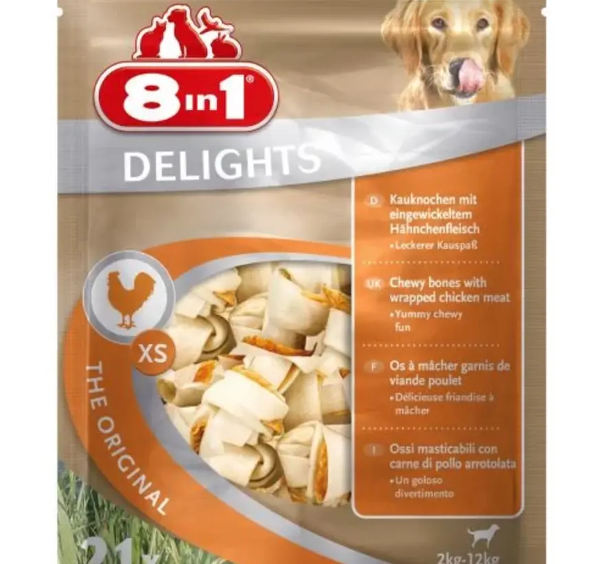 8in1 Delights Bone Kip Snack 21st
