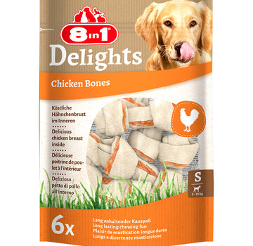 8in1 8in1 Delights Bone Kip  Snack 6st