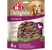 8in1 8in1 Delights Spirals Duck Snack 6st