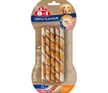 8in1 8in1 Triple Flavour Sticks Snack 10st