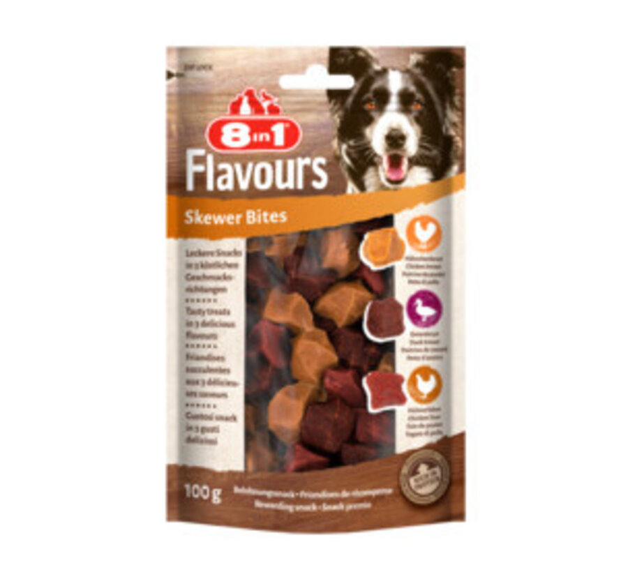 8in1 Flavours Skewer Bites 100g