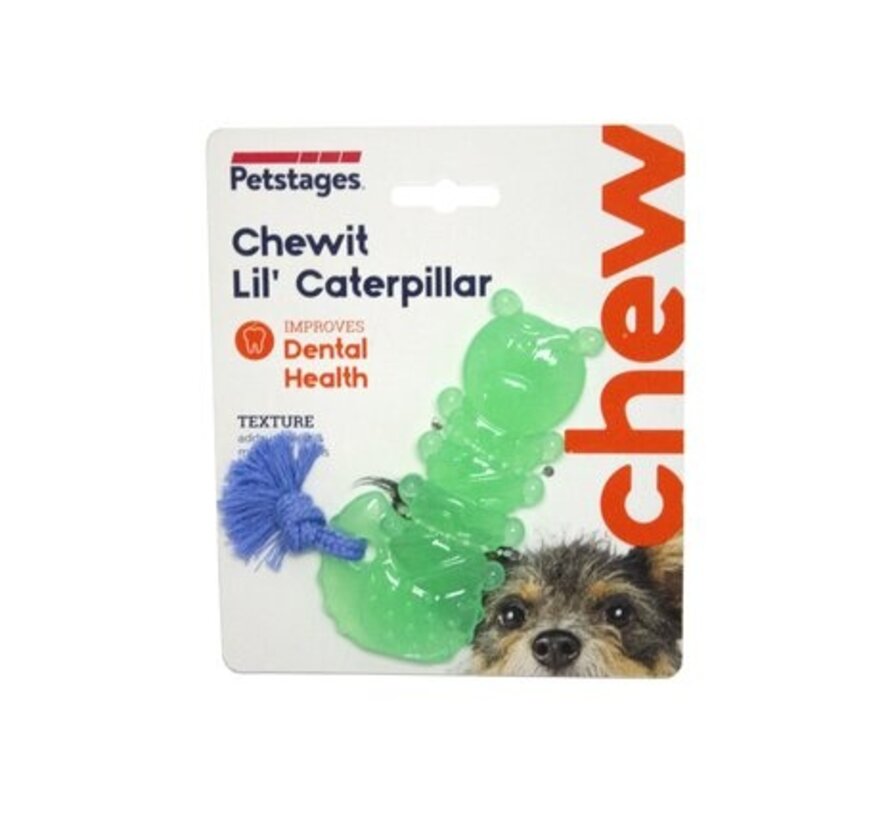 Petstages Chewit Lil' Caterpillar Kauwspeeltje voor Honden (1st)