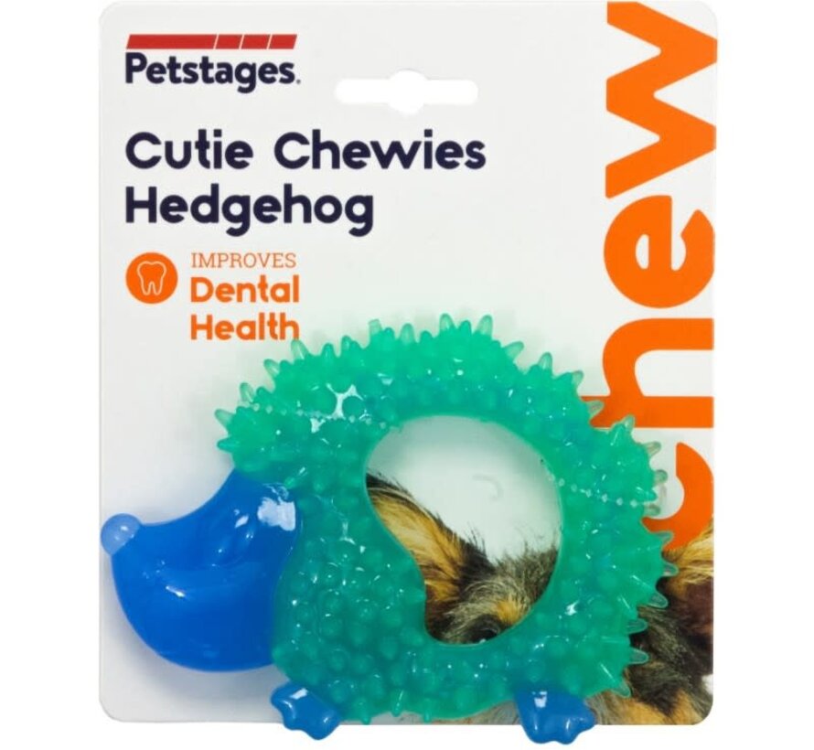 Petstages Cutie Chewies Hedgehog Kauwspeeltje voor Honden (1st)