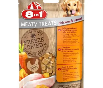 8in1 8in1 Meaty Treats Chicken/Carrot 50gr