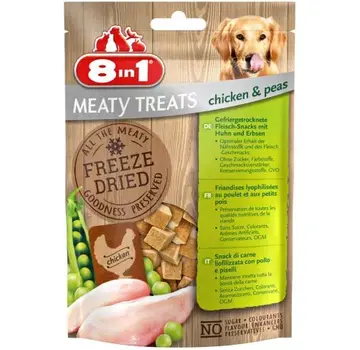 8in1 8in1 Meaty Treats Chicken/Peas 50gr