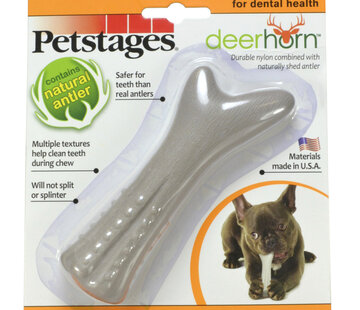 Petstages Petstages Deerhorn Gewei Kauwbot Petite voor Honden (1st)