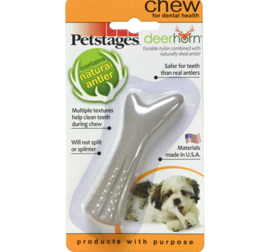 Petstages Deerhorn Gewei Kauwbot Medium voor Honden (1st)