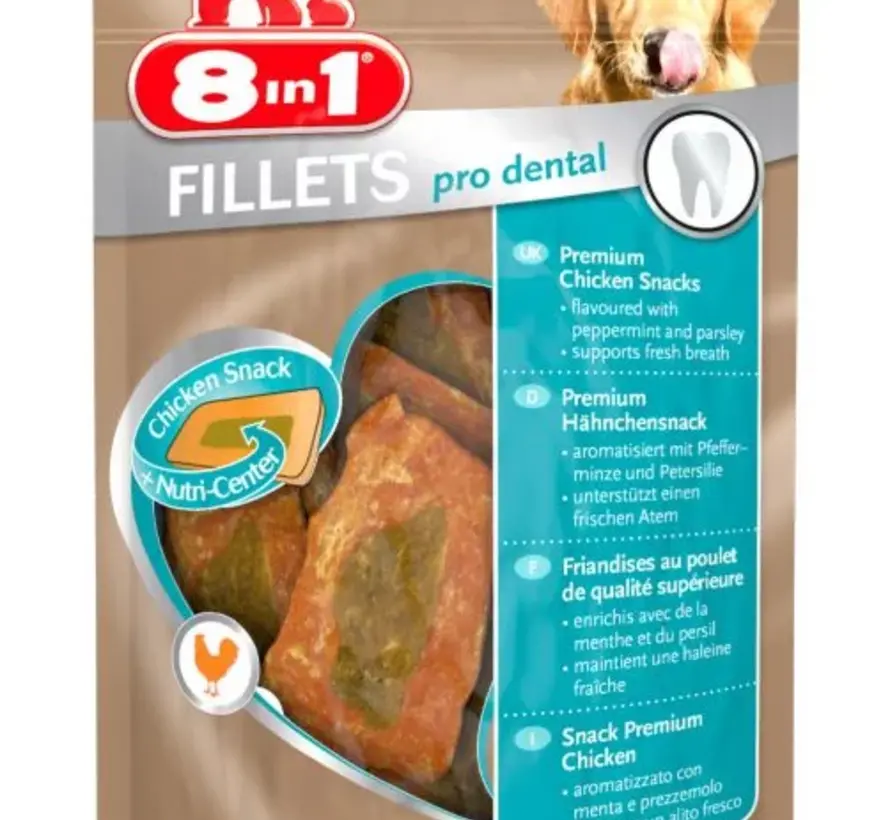 8in1 Fillets Pro Dental Snack 80g