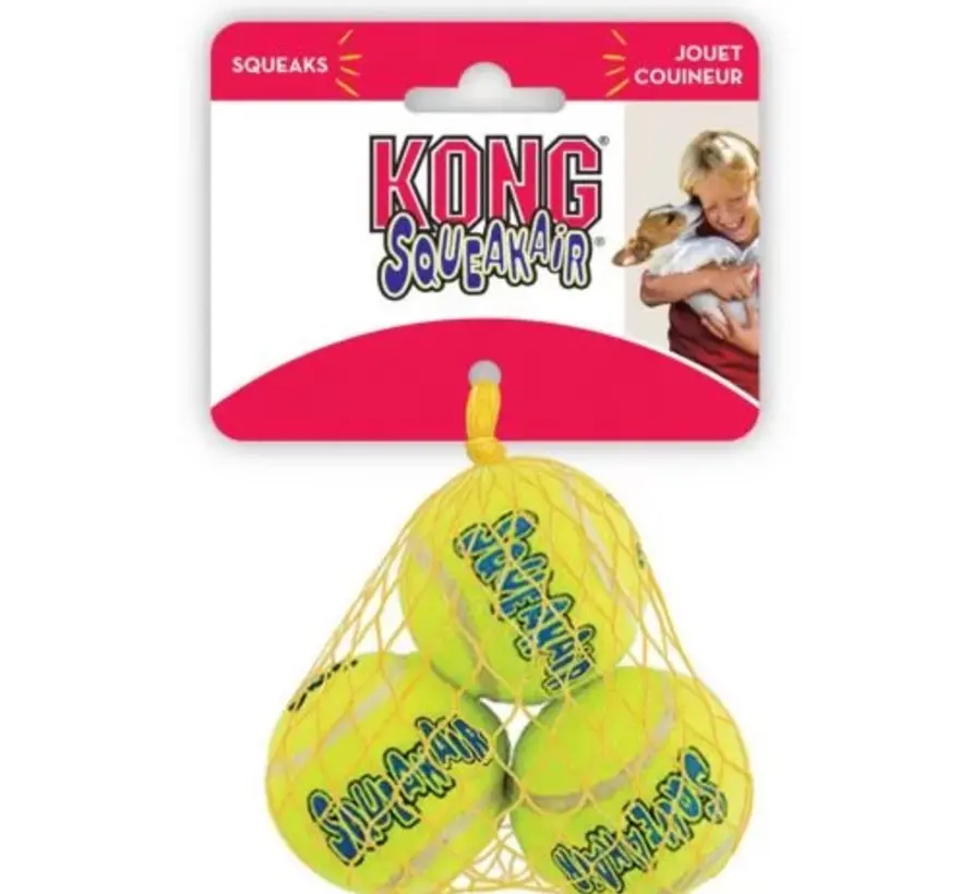 Kong Air Squeaker Tennis Bal XS 3st