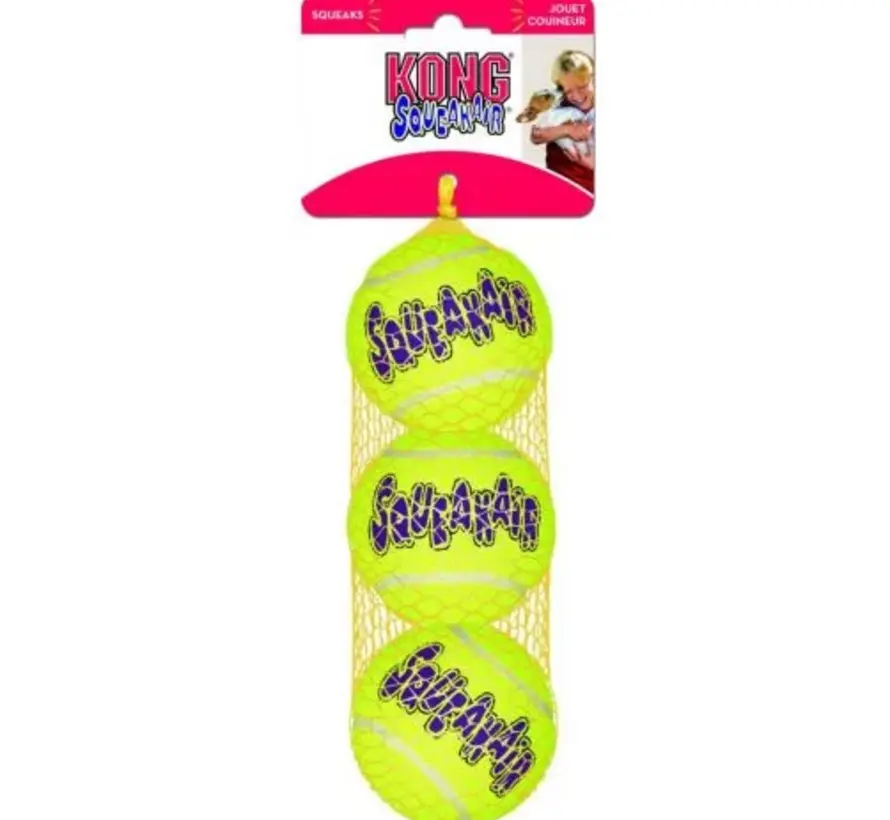 Kong Air Squeaker Tennis Bal M 3st