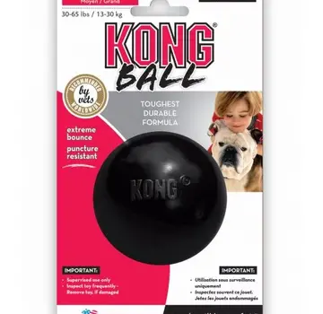 Kong Kong Bal Rubber Zwart M 1st