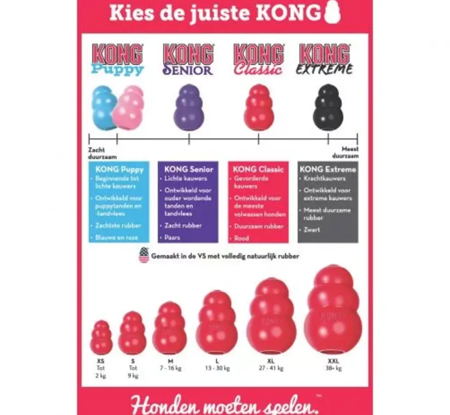 Kong Classic Rood XL