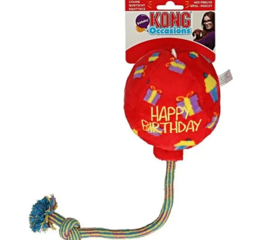 Kong Birthday Balloon Rood