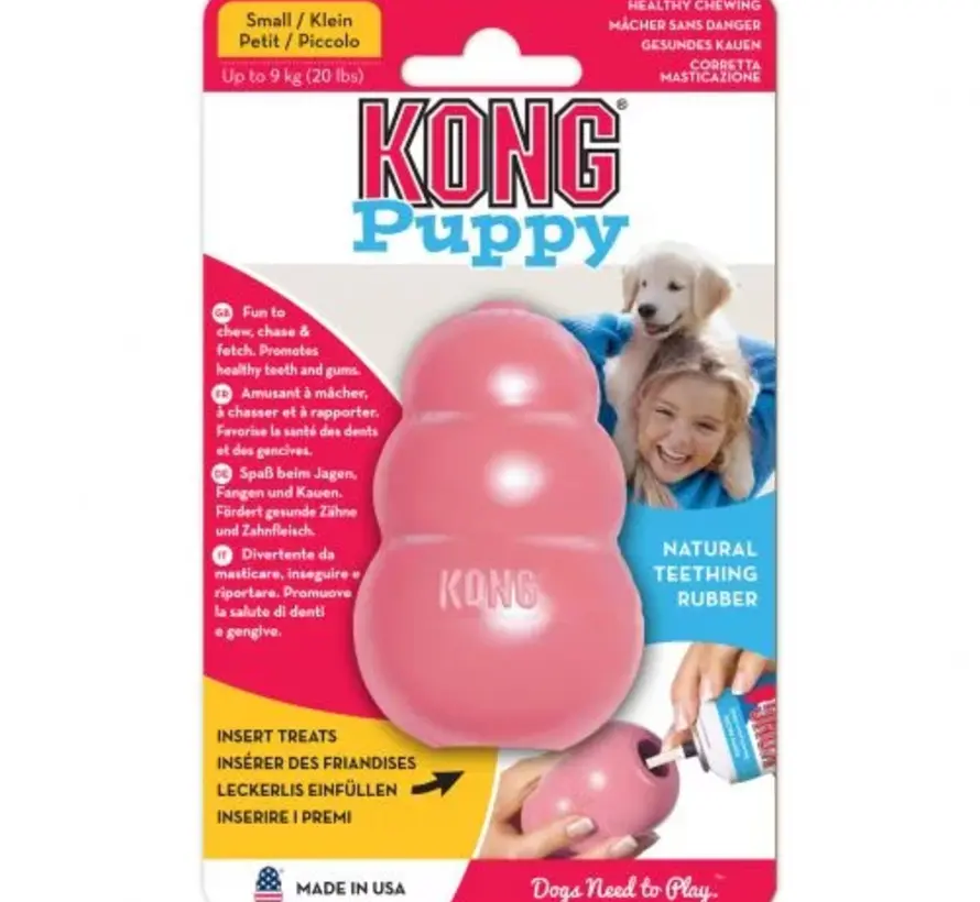 Kong Puppy Blauw of Roze S