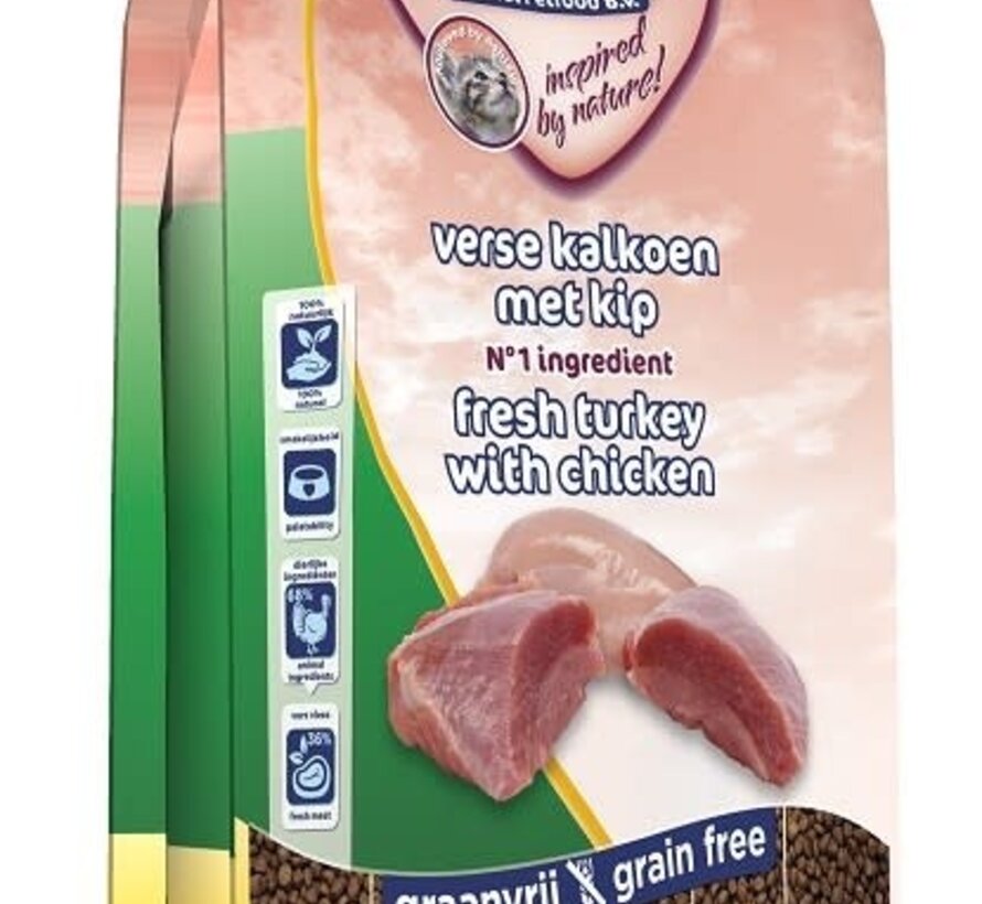 Renske Super Premium Droog Kat Kitten Kalkoen&Kip Kattenvoer 6kg